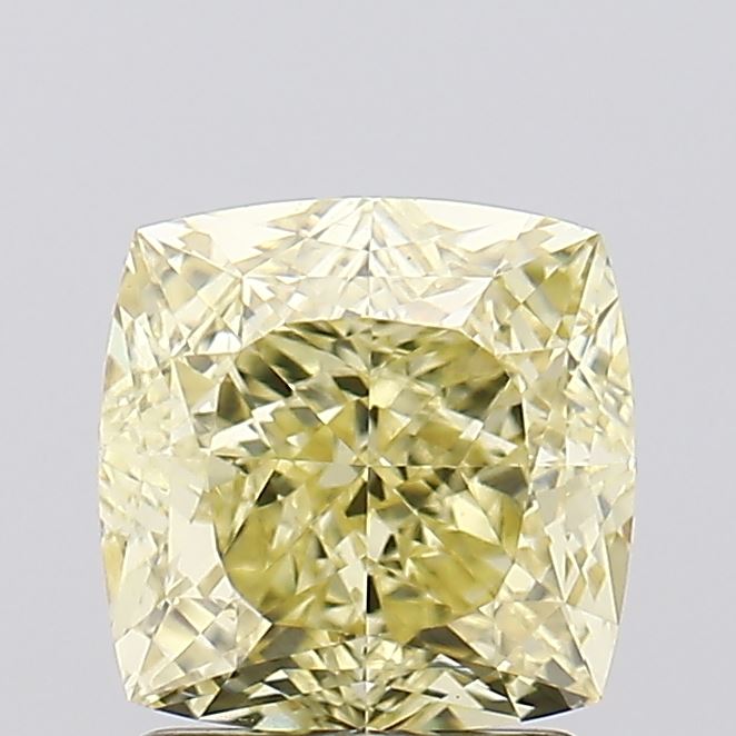 2.05ct Cushion Fancy Intense Yellow VS1 Lab-Grown Diamond