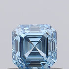 0.53ct Fancy Vivid Blue Asscher Lab-Grown Diamond | IGI Certified