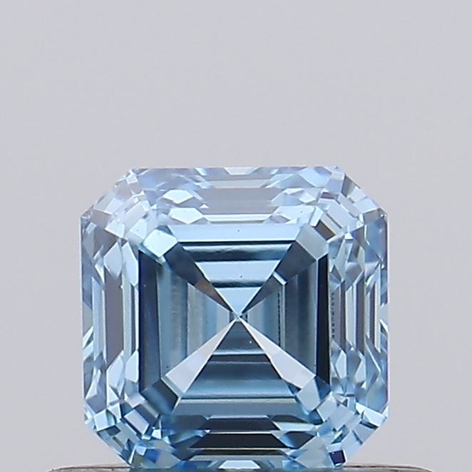 0.53ct Fancy Vivid Blue Asscher Lab-Grown Diamond | IGI Certified