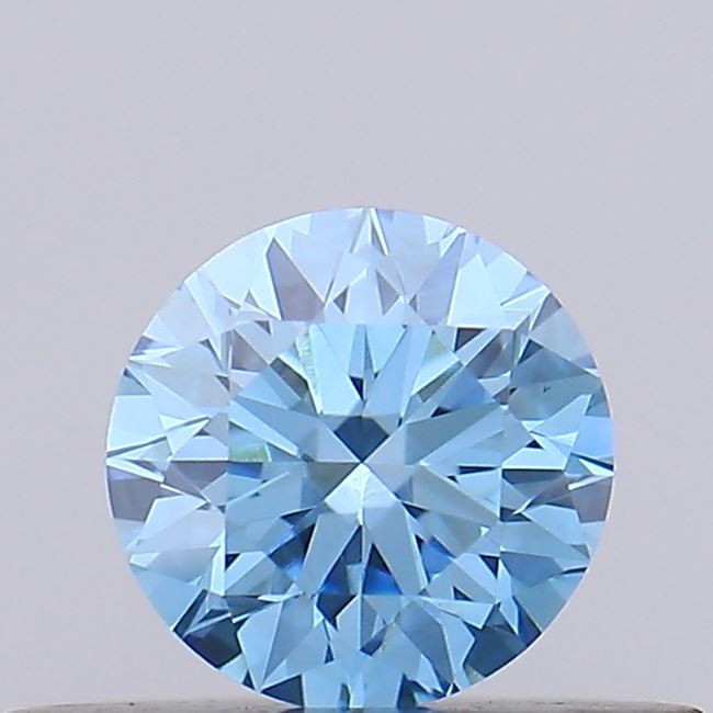 0.32ct Fancy Vivid Blue ROUND Lab-Grown Diamond | IGI Certified