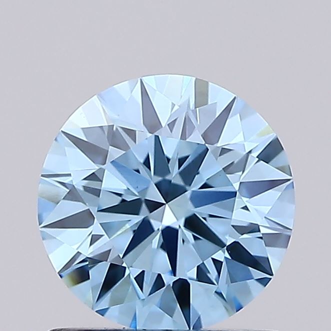 1.04ct Fancy Vivid Blue ROUND Lab-Grown Diamond | IGI Certified