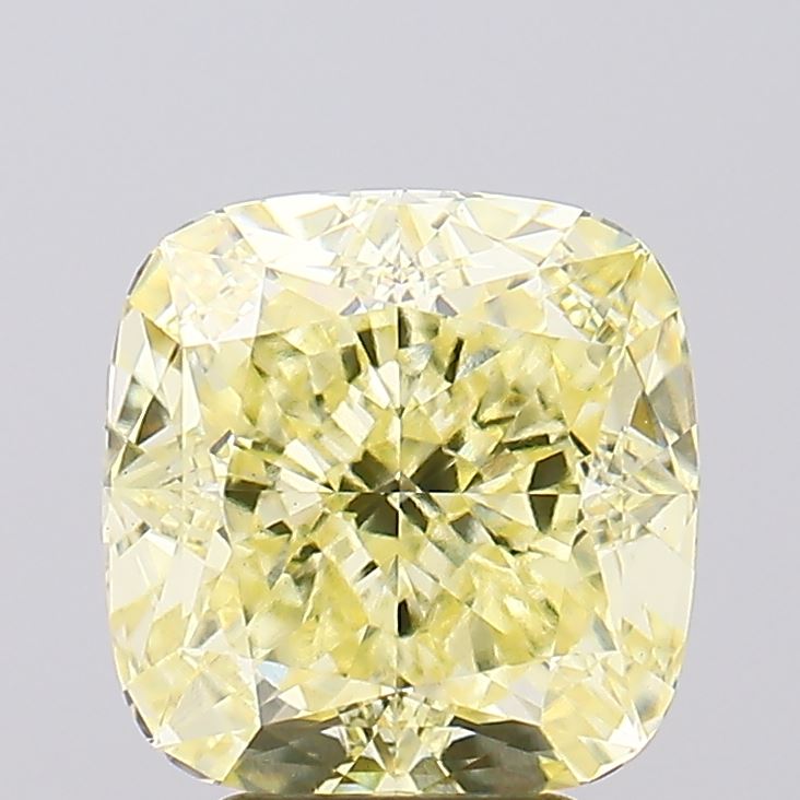 4.66ct Cushion Fancy Yellow VS1 Lab-Grown Diamond