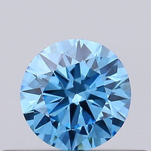 0.26ct Fancy Vivid Blue ROUND Lab-Grown Diamond | IGI Certified