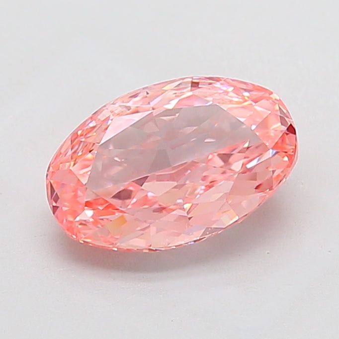 3.01ct Pink Oval Lab-Grown Diamond IGI 793649370