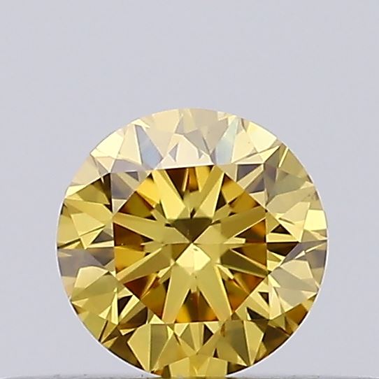 0.27ct Fancy Intense Yellow ROUND Lab-Grown Diamond | IGI Certified