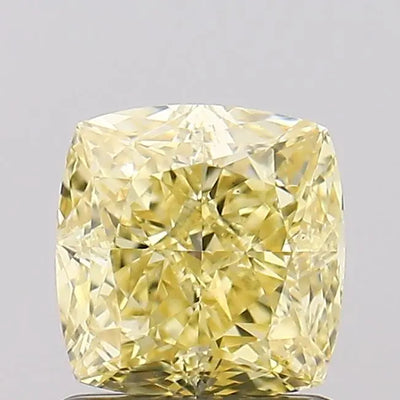 1.17ct Cushion Fancy Intense Yellow VS1 Lab-Grown Diamond