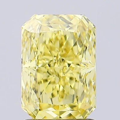 1.83ct Radiant Fancy Intense Yellow VS1 Lab-Grown Diamond