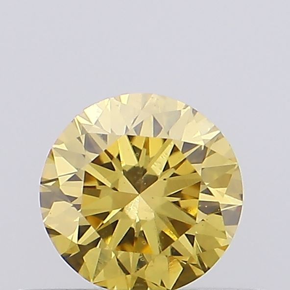 0.29ct Fancy Intense Yellow ROUND Lab-Grown Diamond | IGI Certified
