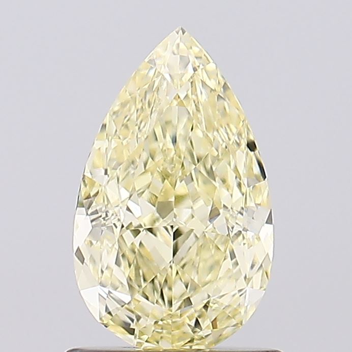 1.05ct Pear Fancy Light Yellow VVS2 Lab-Grown Diamond