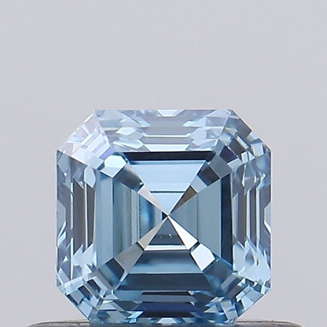 0.53ct Fancy Vivid Blue Asscher Lab-Grown Diamond | IGI Certified