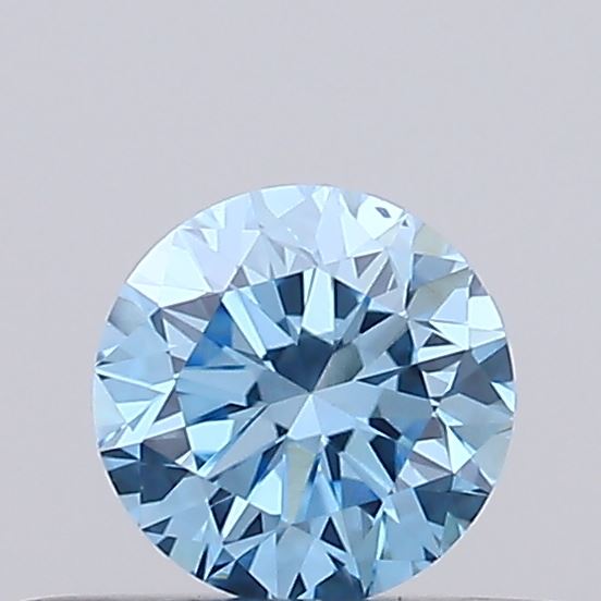 0.28ct Fancy Vivid Blue ROUND Lab-Grown Diamond | IGI Certified