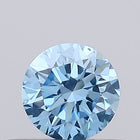 0.28ct Fancy Vivid Blue ROUND Lab-Grown Diamond | IGI Certified