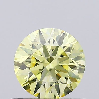 0.53ct Fancy Yellow ROUND Lab-Grown Diamond | IGI Certified