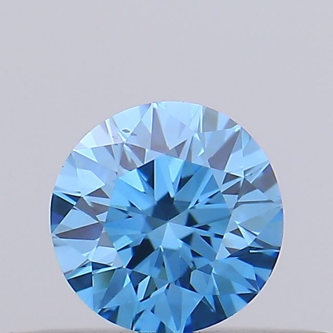 0.27ct Fancy Vivid Blue ROUND Lab-Grown Diamond | IGI Certified