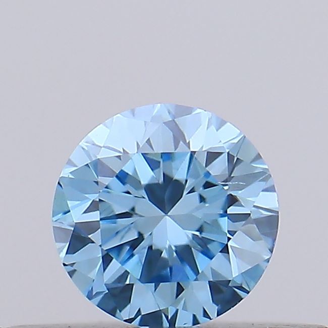 0.26ct Fancy Vivid Blue ROUND Lab-Grown Diamond | IGI Certified