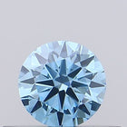 0.25ct Fancy Vivid Blue ROUND Lab-Grown Diamond | IGI Certified