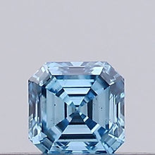0.16ct Fancy Vivid Blue Asscher Lab-Grown Diamond | IGI Certified