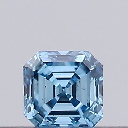 0.16ct Fancy Vivid Blue Asscher Lab-Grown Diamond | IGI Certified