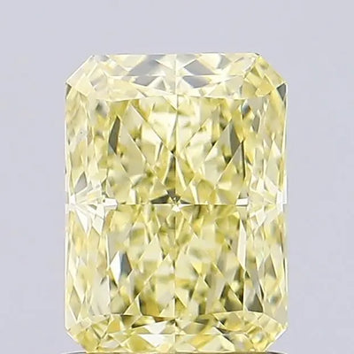 1.30ct Radiant Fancy Intense Yellow VS1 Lab-Grown Diamond