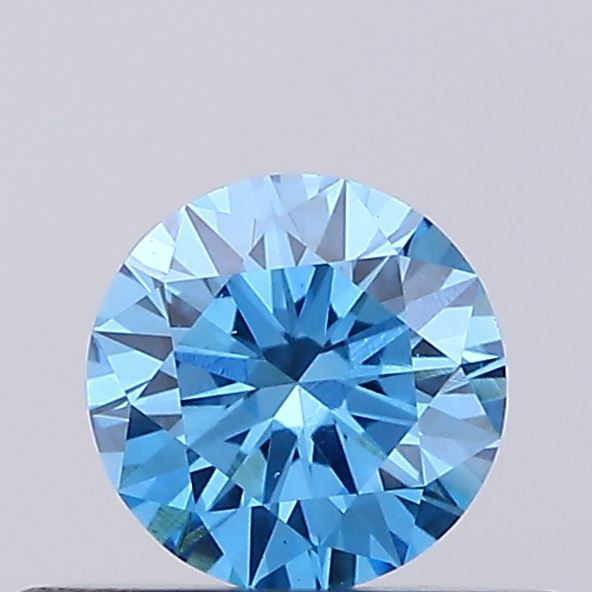 0.26ct Fancy Vivid Blue ROUND Lab-Grown Diamond | IGI Certified
