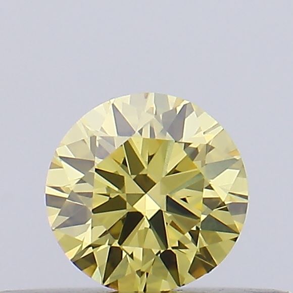 0.23ct Fancy Vivid Yellow ROUND Lab-Grown Diamond | IGI Certified