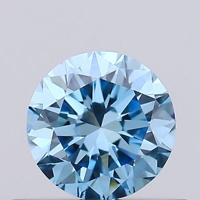 0.34ct Fancy Vivid Blue ROUND Lab-Grown Diamond | IGI Certified