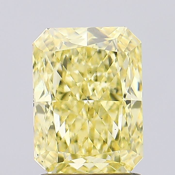 1.99ct Radiant Fancy Intense Yellow VS2 Lab-Grown Diamond