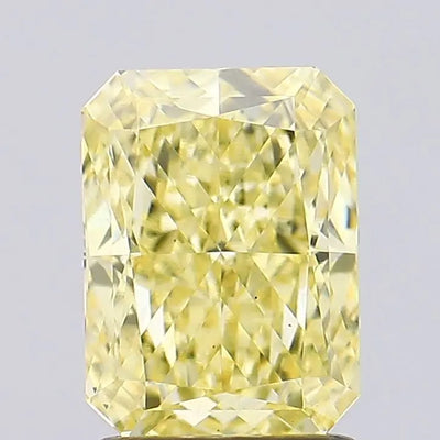 1.99ct Radiant Fancy Intense Yellow VS2 Lab-Grown Diamond