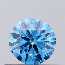 0.29ct Fancy Vivid Blue ROUND Lab-Grown Diamond | IGI Certified