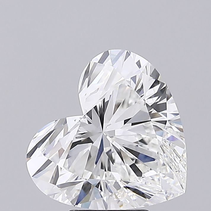 5.53ct Heart F IF Lab-Grown Diamond