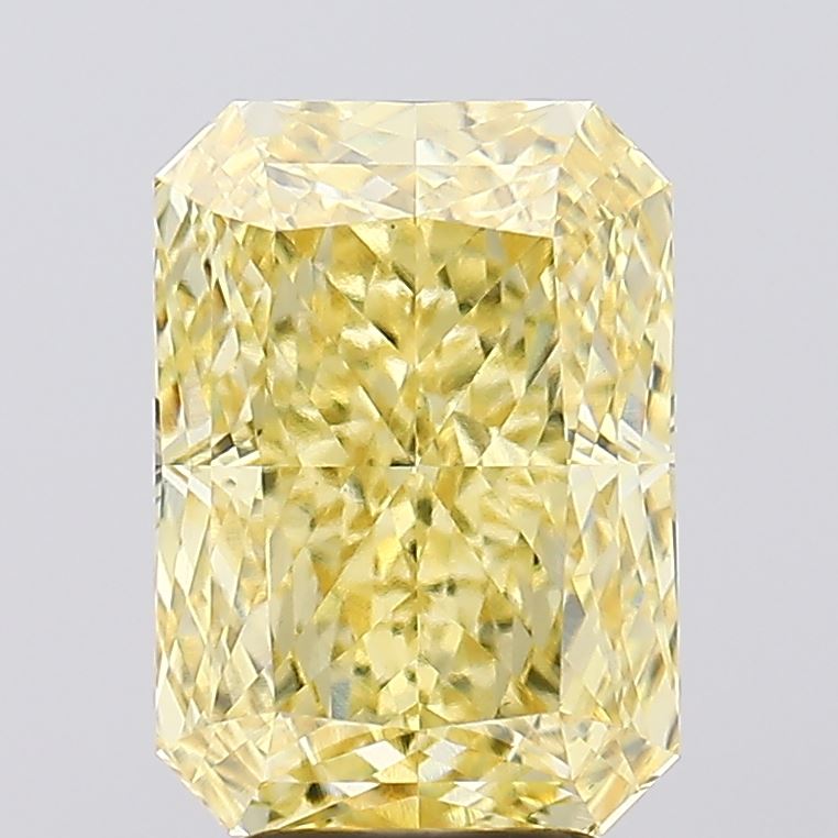 5.13ct Radiant Fancy Vivid Yellow VS1 Lab-Grown Diamond
