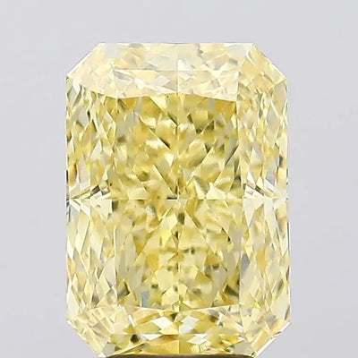 5.13ct Radiant Fancy Vivid Yellow VS1 Lab-Grown Diamond