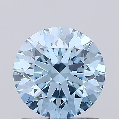 1.23ct Fancy Vivid Blue ROUND Lab-Grown Diamond | IGI Certified