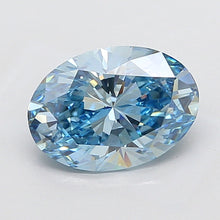 3.52ct Blue Oval Lab-Grown Diamond | IGI Certified