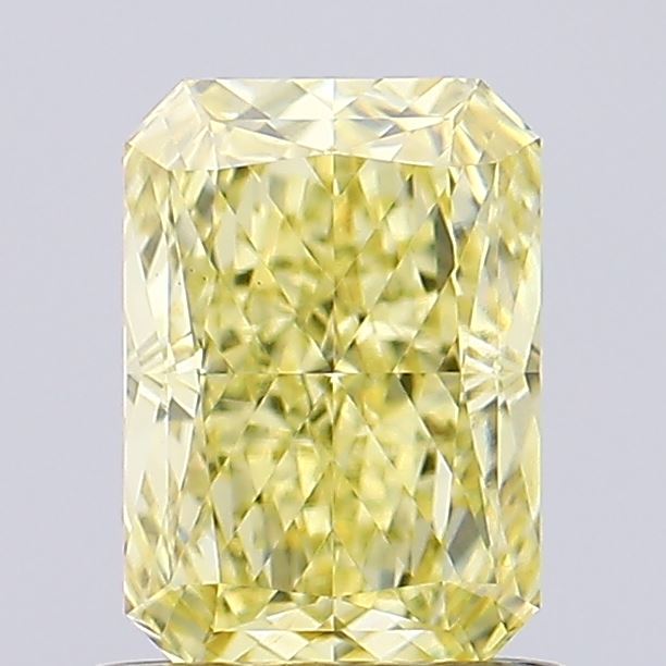 1.07ct Radiant Fancy Intense Yellow VS1 Lab-Grown Diamond