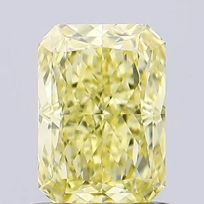 1.07ct Radiant Fancy Intense Yellow VS1 Lab-Grown Diamond