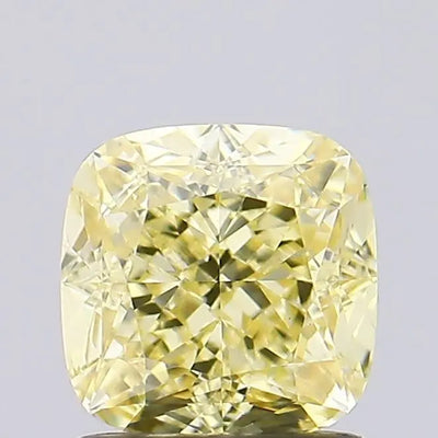 1.49ct Cushion Fancy Yellow VS1 Lab-Grown Diamond