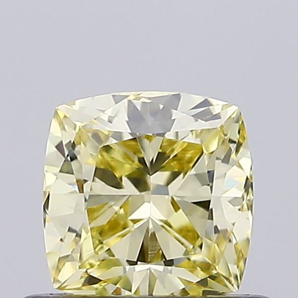 0.5ct Fancy Yellow CUSHION Lab-Grown Diamond | IGI Certified