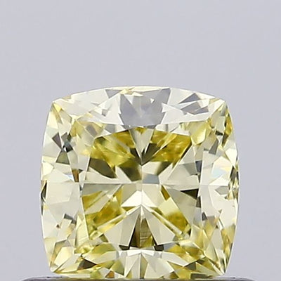 0.5ct Fancy Yellow CUSHION Lab-Grown Diamond | IGI Certified