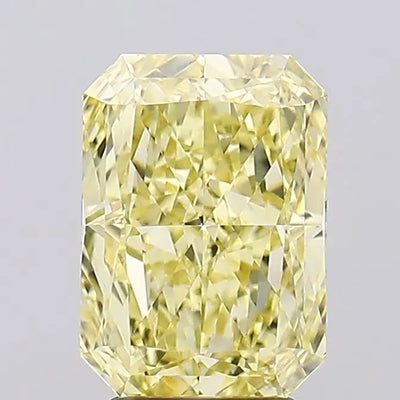 3.52ct Radiant Fancy Intense Yellow VS1 Lab-Grown Diamond