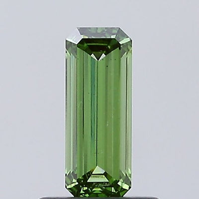 0.66ct Fancy Vivid Green Emerald Lab-Grown Diamond | IGI Certified
