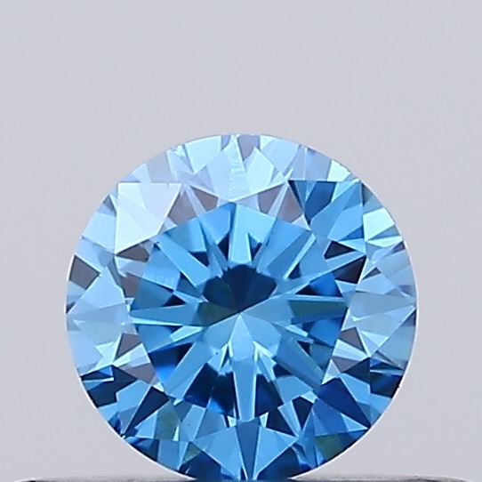 0.26ct Fancy Vivid Blue ROUND Lab-Grown Diamond | IGI Certified