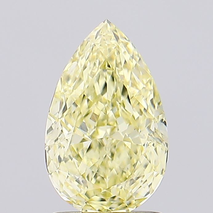 1.69ct Pear Fancy Intense Yellow VVS2 Lab-Grown Diamond