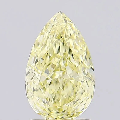 1.69ct Pear Fancy Intense Yellow VVS2 Lab-Grown Diamond
