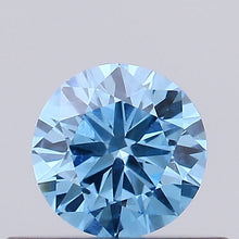 0.28ct Fancy Vivid Blue ROUND Lab-Grown Diamond | IGI Certified