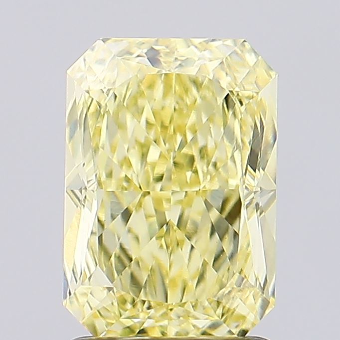 2.01ct Radiant Fancy Intense Yellow VVS2 Lab-Grown Diamond