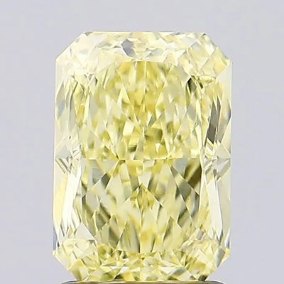 2.01ct Radiant Fancy Intense Yellow VVS2 Lab-Grown Diamond