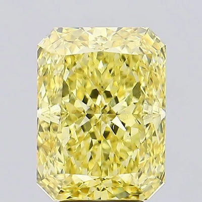 5.61ct Radiant Fancy Vivid Yellow VS1 Lab-Grown Diamond