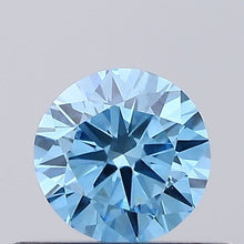 0.3ct Fancy Vivid Blue ROUND Lab-Grown Diamond | IGI Certified