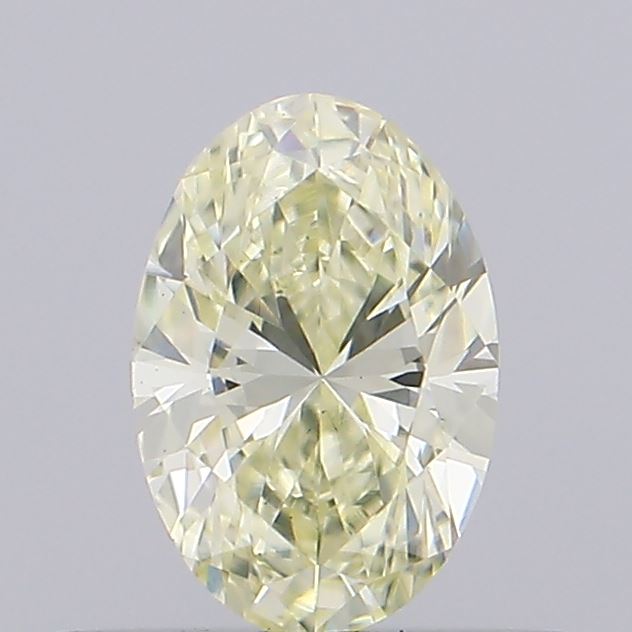 0.42ct Fancy Light Yellow Oval Lab-Grown Diamond | IGI Certified